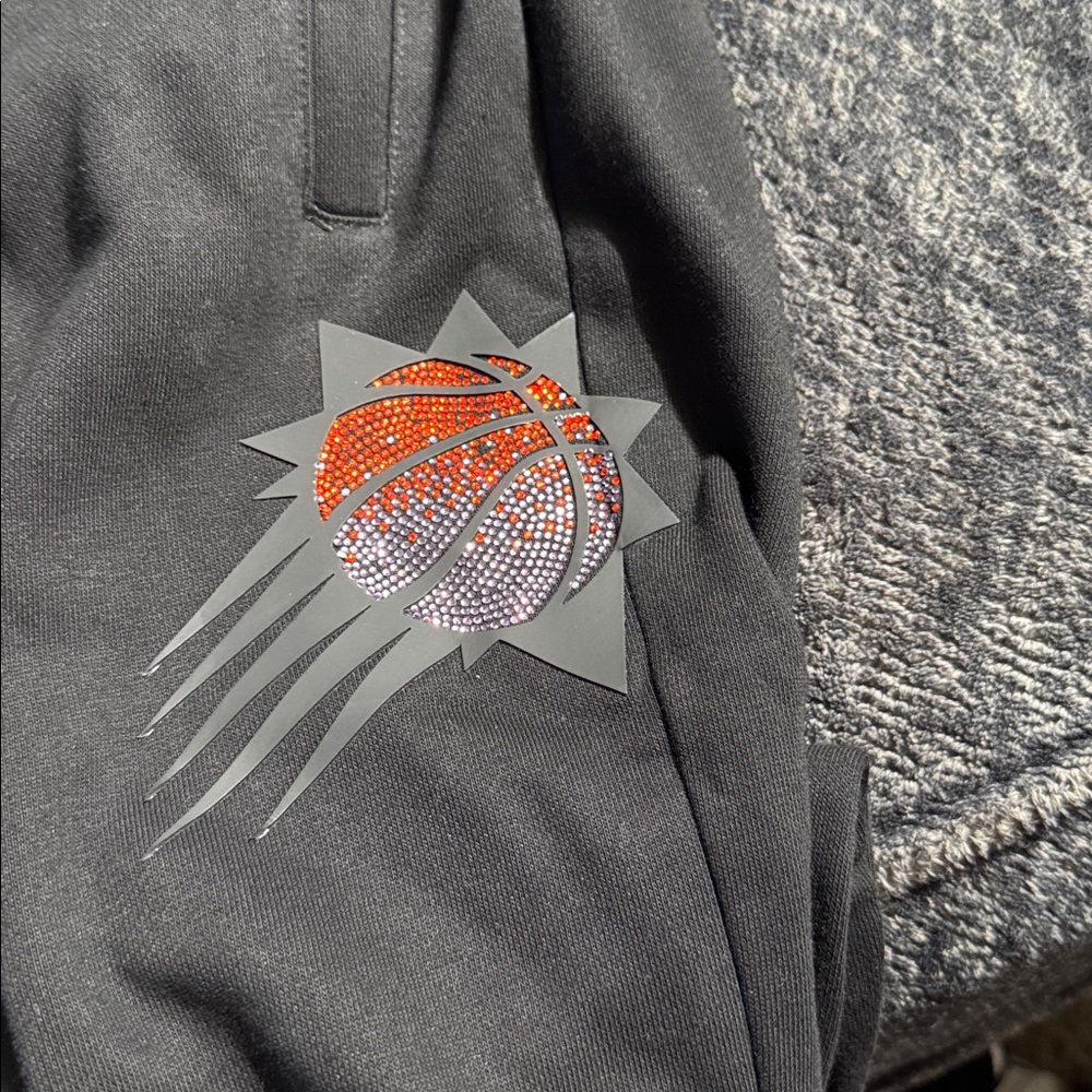 Women’s NBA Black Jogger Pants with Logo - Picture 2 of 7